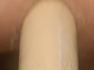 Big anal dildo ride by hot boy whit milk anal prolapse.