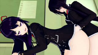 FUTA DATE A LIVE Kurumi X Tohka (3D HENTAI)c