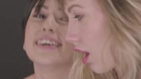 Lesbo sexy girl twat licked & butt rimmed & same time