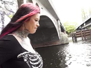 GERMAN SCOUT - Anal Sex Casting for Curvy Massive Melons and Booty Slut Sabien Demonia after Pick Up