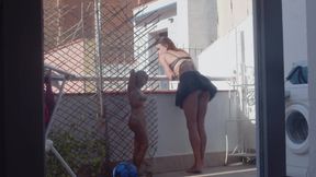 Sexy at the Balcony
