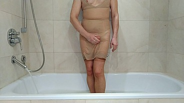 Sissy Slut Quick Relaxation Before Bed in European Hotel on Business Trip