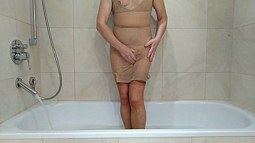 Sissy Slut Quick Relaxation Before Bed in European Hotel on Business Trip