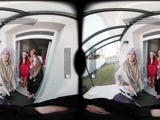 VR Bangers: Five Hawt Hotties Bang U in The Superlatively good Christmas Fuckfest Ever - VR Porn
