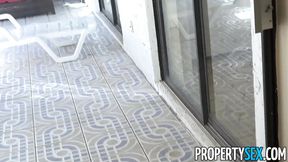 Big Dick Landlord Fucks Pretty Petite Blonde in Cowgirl