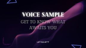 Voice sample