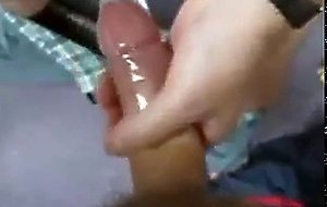 Two guys cum in one condom