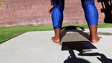 Paris Luv pissing tight spandex leggings
