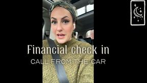 Financial check in call from the car - SD