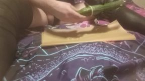 I make it for the first time with a cucumber anal 30CM