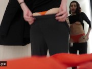 Teasing and fingering myself in Changing Rooms Voyeur - Eli Skye