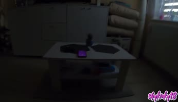 Shykinky18's Halloween Hustle: Nun Interrupts Morning Masturbation for Gaping Anal Squirt