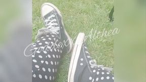 Public Park Gothic Findom Foot Worship