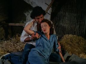 Charming retro porn actress does hot blowjob and gets fucked in hairy pussy