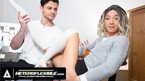 HETEROFLEXIBLE - Hot College Jock Enzo Muller Rails Shy Femboy Roommate Dane JackSon's Tight Ass