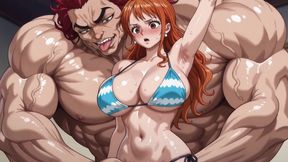 Yujiro (baki) X Nami (op)