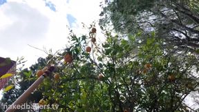 Stripping In The Backyard And Hanging Out Naked With Ellie James