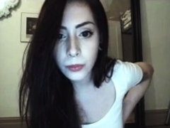 Shy brunette homemade amateur webcam teen