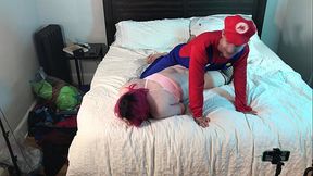Mario Fucks Tgirl in Chastity