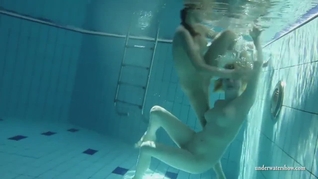 Zuzana and Lucie underwater swimming lesbos