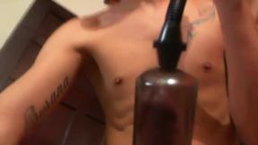 enjoying our pump dick
