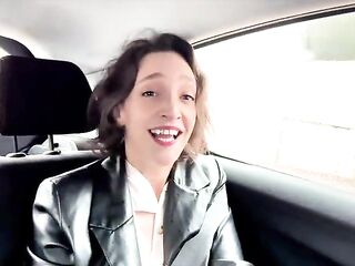 Lena, a nice-looking tattooed brunette hair, swallows schlong