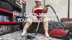 MRS CLAUS VACUUMING YOUR LEGO GIFT