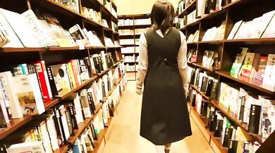 Taking a cute married woman from a bookstore into the bathroom