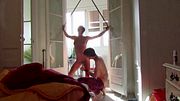 I tie and blind my friend and fuck her at her house. Homemade video