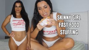 Skinny girl fast food stuffing - OnlyVanessa