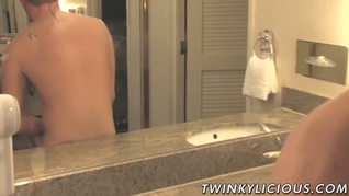 Blond twink Mason Ross jerking and showing off his sexy ass