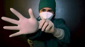 Asian nurse in latex gloves is going to examine your anal hole