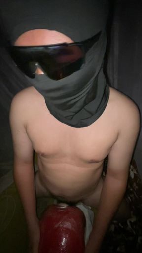 Twink Boy Fuck Doll Toy and Cum on His Toy Pt.2