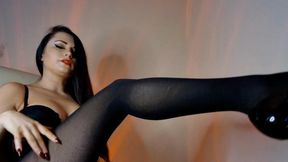 You're Weak to Wear Nylons! Tights teasing JOI