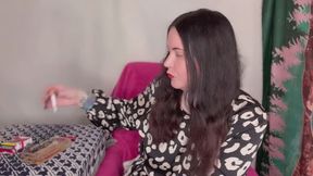 Miss FFW smokes in a summery dress