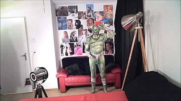 The kinky Ork jerks it to a bunch of chick pics