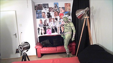 The kinky Ork jerks it to a bunch of chick pics