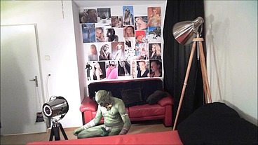 The kinky Ork jerks it to a bunch of chick pics