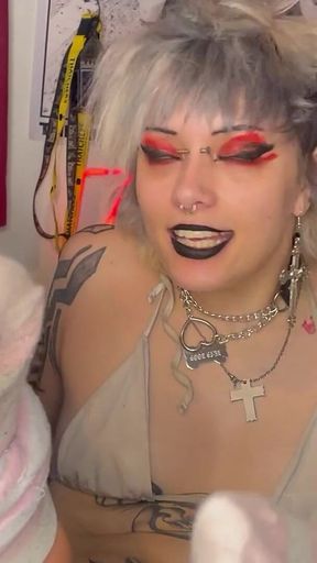 Foot Domination Goth Boots and Soles Sniff Them