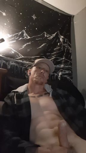 Jerking off to Porn for a Massive Cumshot