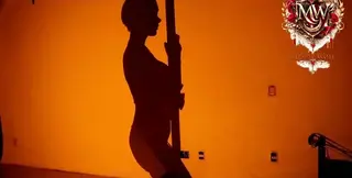 Slow-mo facial and swallow from sexy older woman