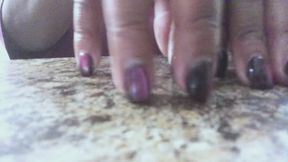 Nail Tap & Finger Play on the Counter 1080