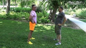 behind the scenes of threesome sex with busty amuse de bauche