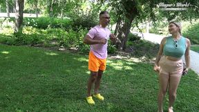 behind the scenes of threesome sex with busty amuse de bauche