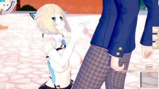 [Hentai Game Koikatsu! ]Have sex with Big tits Vtuber Mirai Akari.3DCG Erotic Anime Video.