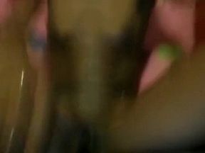 Black girl with long fingernails masturbating