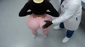 Petite Big Ass Girl Twerking in Tight Pink Leggings and Thong