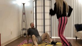Cruel Wife Destroys Cuck Husband's Blue Balls