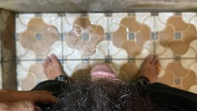 Couldn&#039;t Hold It! Quick Jerk Off in the Bathroom to Release It All!