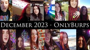 December 2023 - OnlyBurps Compilation - Christmas and New Years Burping Outdoors Along the California Coast and Hollywood